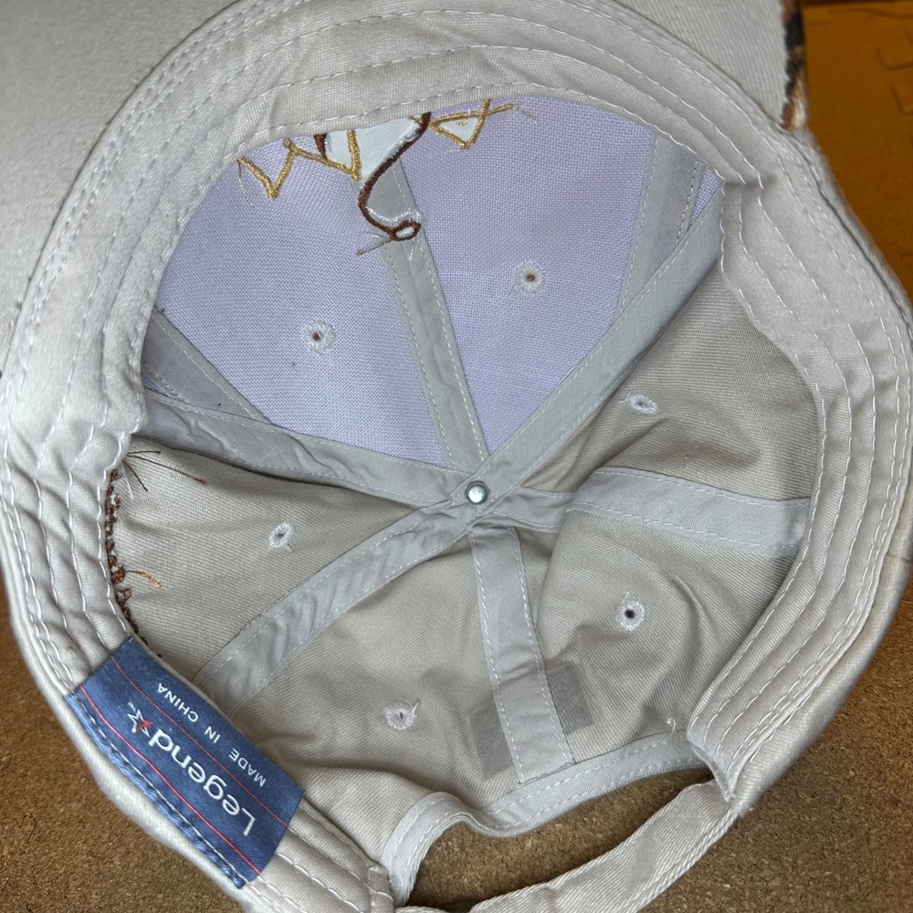 Legend Muskegon Sportfishing Association Hat Mens OSFA Tan Camo Fishing Cap USA - Picture 5 of 6